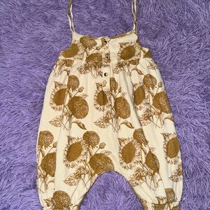 Kate Quinn Cream and Brown Sunflower Bodysuit
